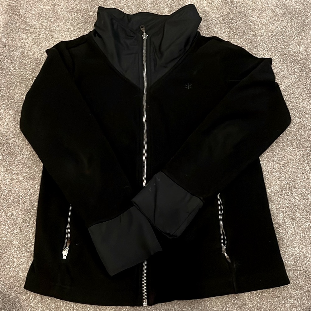 Lightweight black fleece